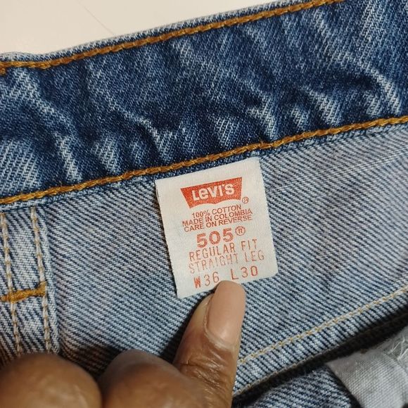 Levi's 505 Reworked Denim Shorts 407 - Picture 5 of 9